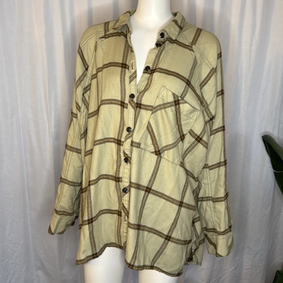 Urban Outfitters Brendan Drapey Flannel Button-Down Shirt - Picture 3 of 7